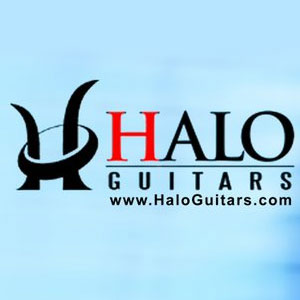 Halo logo on a blue background.